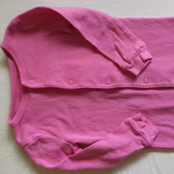 joe fresh basic purple cotton snap sleeper footless pajamas 6-12 months baby - Picture 2 of 6